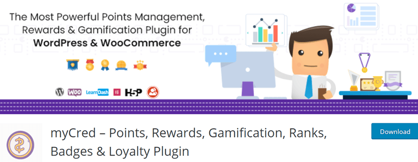 myCred – Points, Rewards, Gamification, Ranks, Badges & Loyalty Plugin
