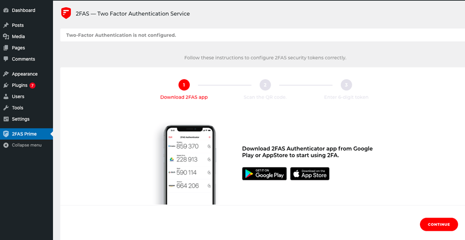 2FAS - Two Factor Authentication Service