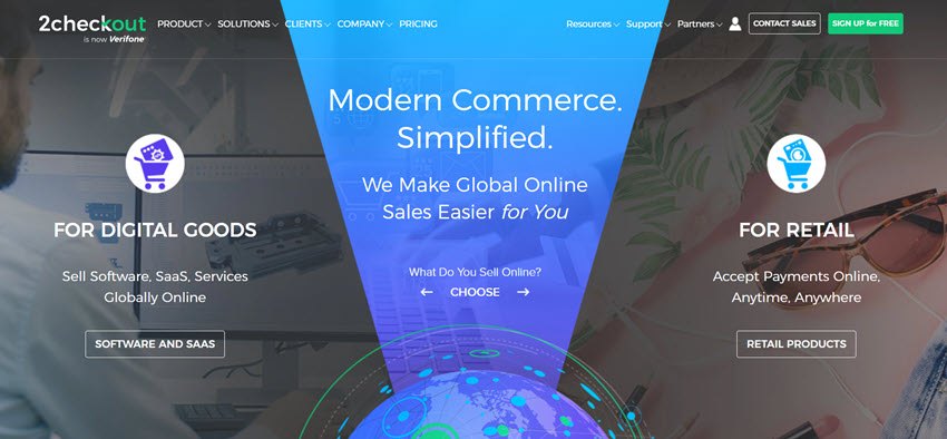 2checkout Modern Commerce Simplified all in one monetization platform