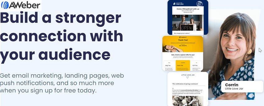 Aweber Build a stronger connection with your audience