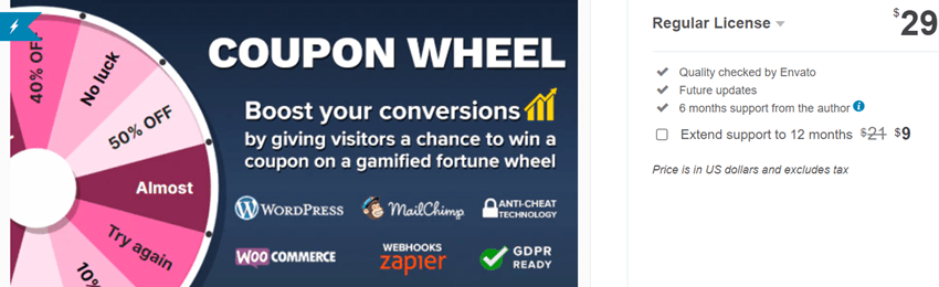 Coupon Wheel For WooCommerce and WordPress