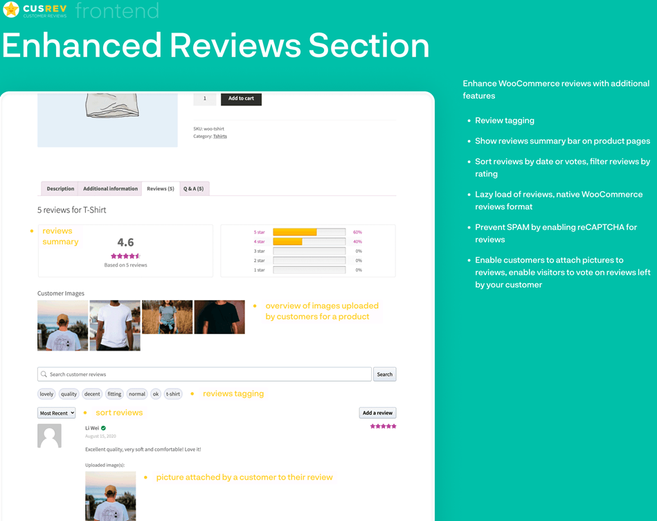 Enhanced Review Selection Screenshot