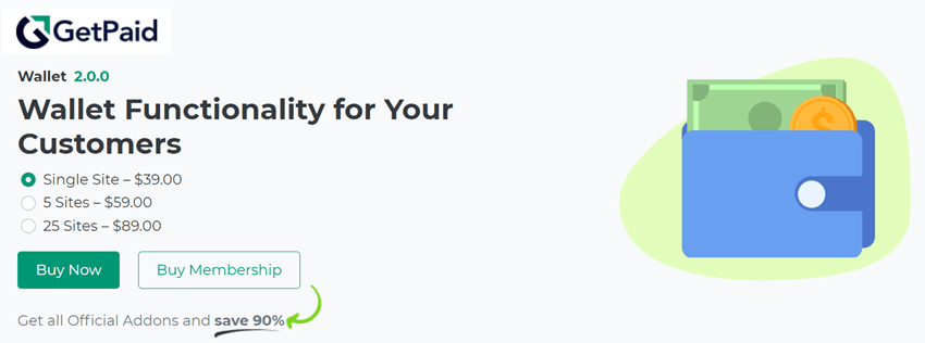 GetPaid Wallet Functionality for Your Customers