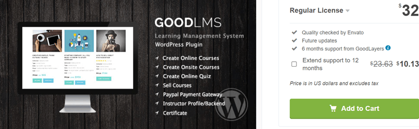 Good LMS - Learning Management System WP Plugin