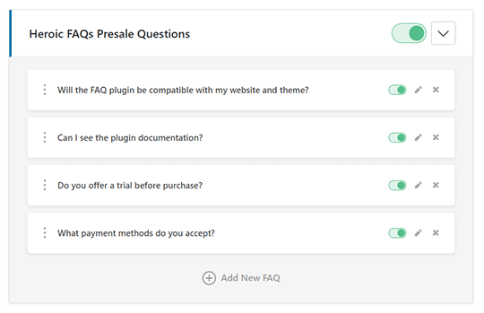 Heroic FAQs Presale Question Screenshot