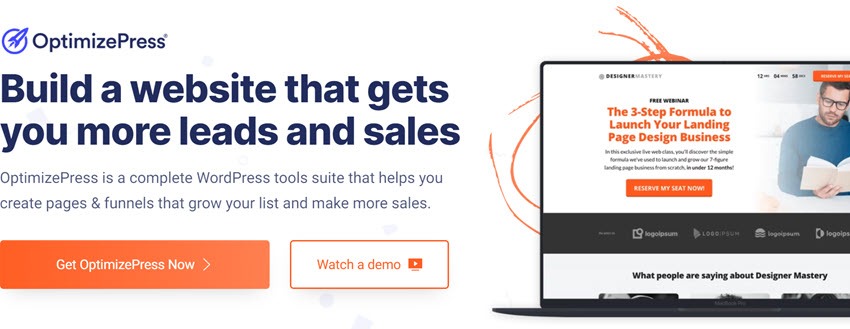 OptimizePress Build a website that gets you more leads and sales