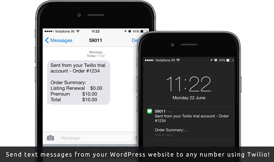 Send Text Message From Your WordPress Website To Any Number Using Twilio