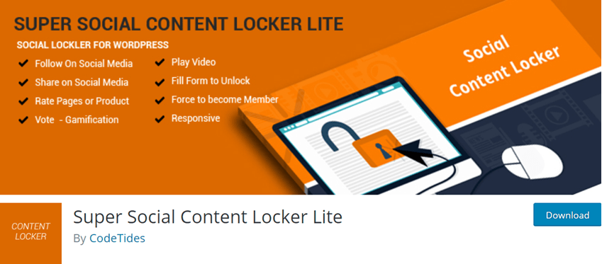 Super Social Content Locker Lite