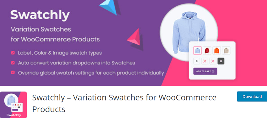 Swatchly Variation Swatches for WooCommerce Products