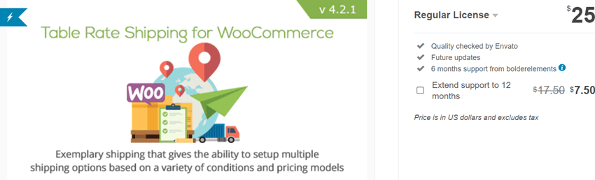 Table Rate Shipping for WooCommerce