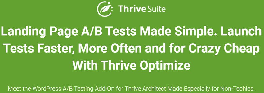 ThriveSuite Landing Page A-B Tests Made Simple