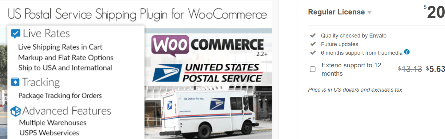 US Postal Service USPS WooCommerce Shipping Plugin for Rates and Tracking