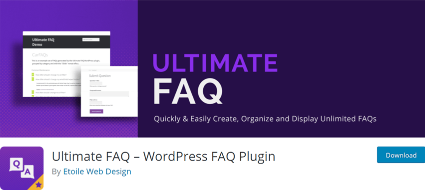 Ultimate FAQ – WordPress FAQ Plugin