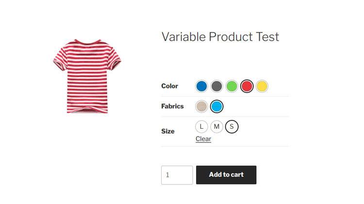 Variation Swatches for WooCommerce Demo