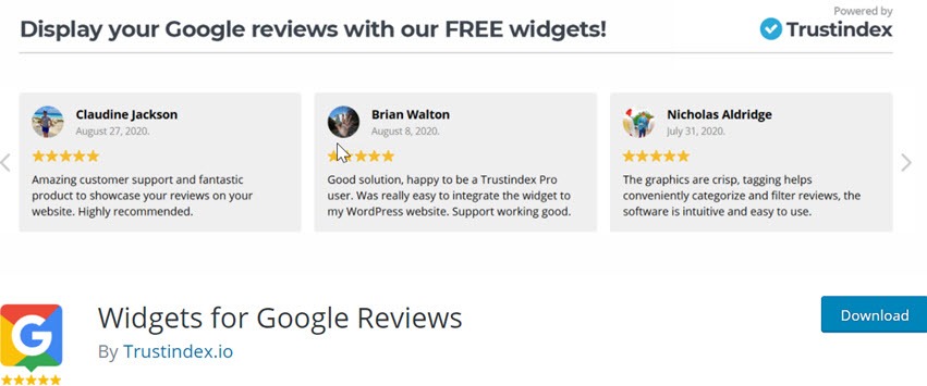 Widgets for Google Reviews