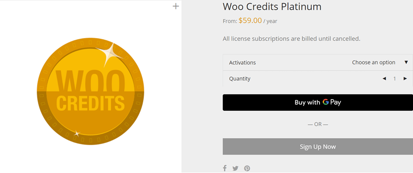 Woo Credits Platinum