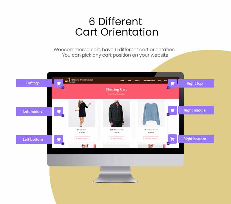 WooCommerce 6 Different Cart Orientation Example