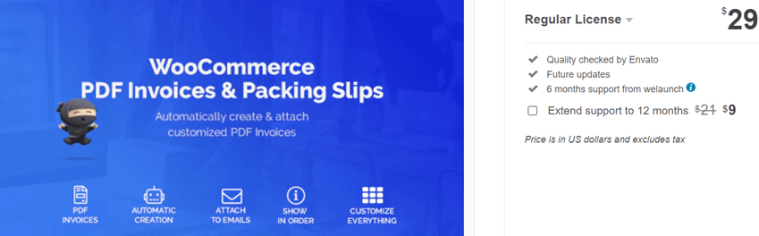 WooCommerce PDF Invoices & Packing Slips By Welaunch
