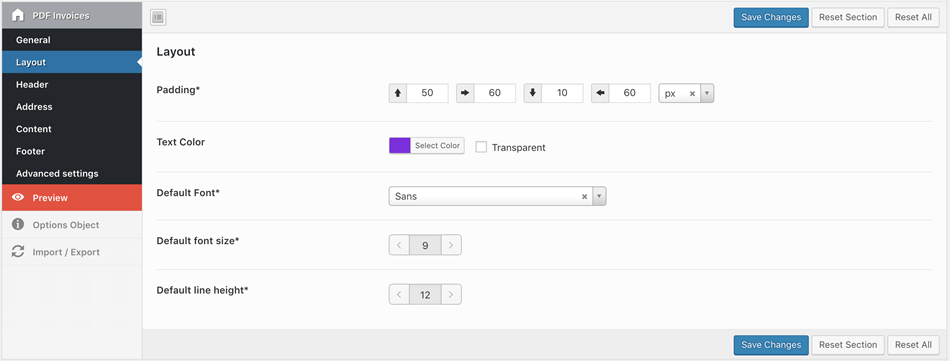 WooCommerce Pdf Layout Setting