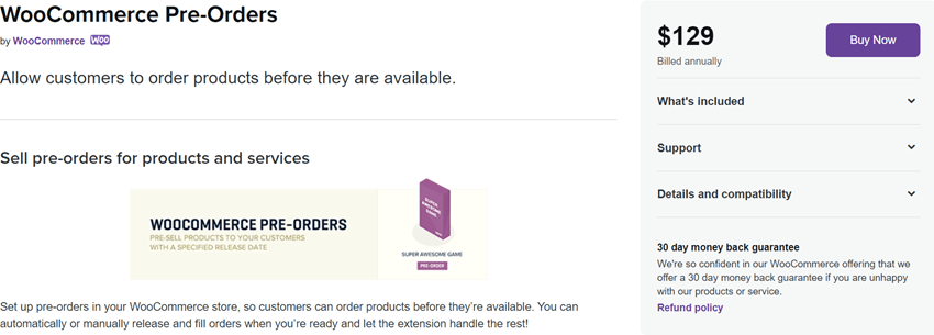 WooCommerce Pre-Orders