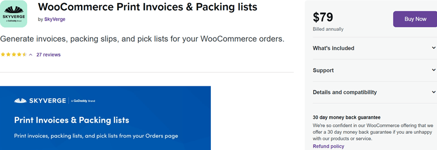 WooCommerce Print Invoices & Packing List