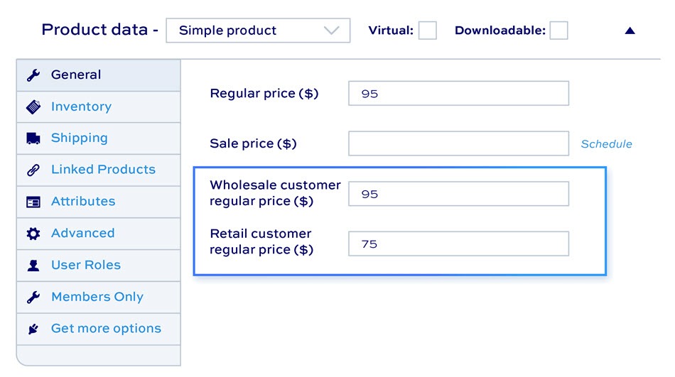 WooCommerce wholesale store General Setting