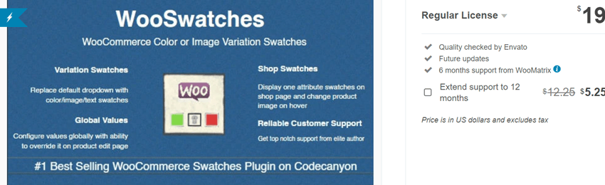 WooSwatches WooCommerce Color or Image Variation Swatches
