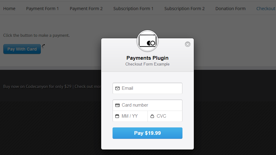 Woocommerce Stripe Payment Example