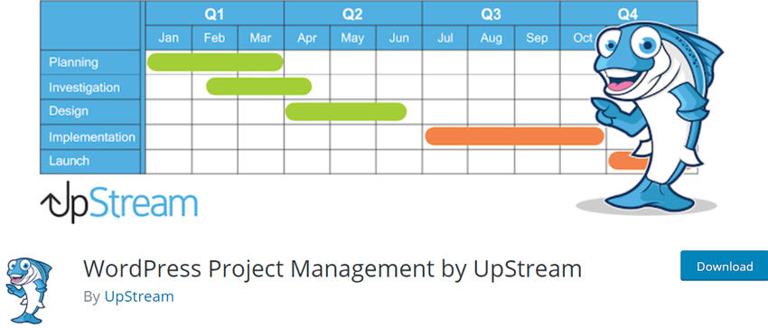 WordPress Project Management by UpStream