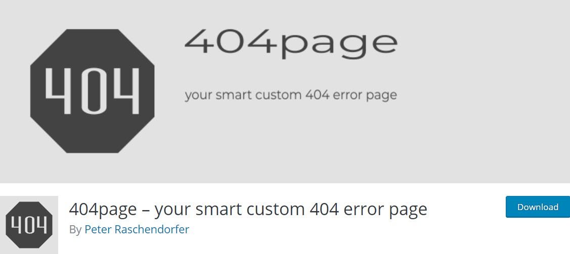 404page – your smart custom 404 error page