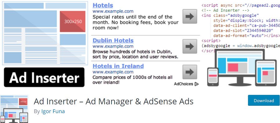 Ad Inserter – Ad Manager & AdSense Ads