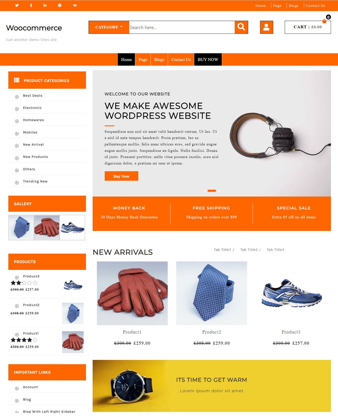 Advance Ecommerce Store Theme Screenshot