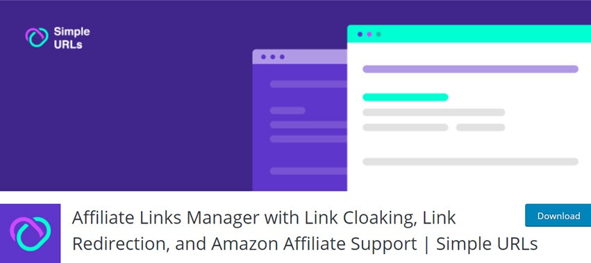 Affiliate Links Manager with Link Cloaking, Link Redirection, and Amazon Affiliate Support Simple URLs