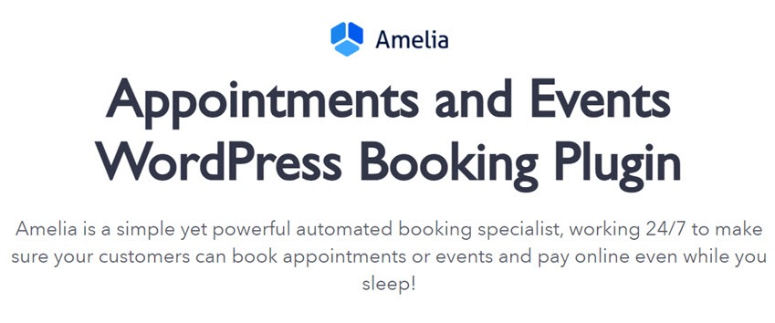 Amelia Appointments and Events WordPress Booking Plugin