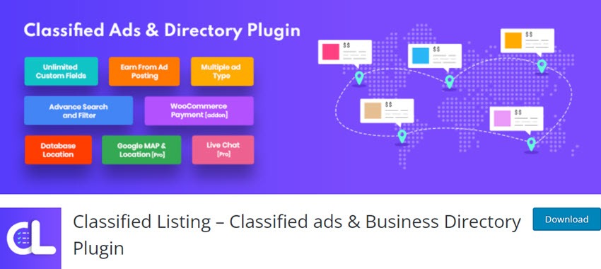 Classified Listing – Classified ads & Business Directory Plugin