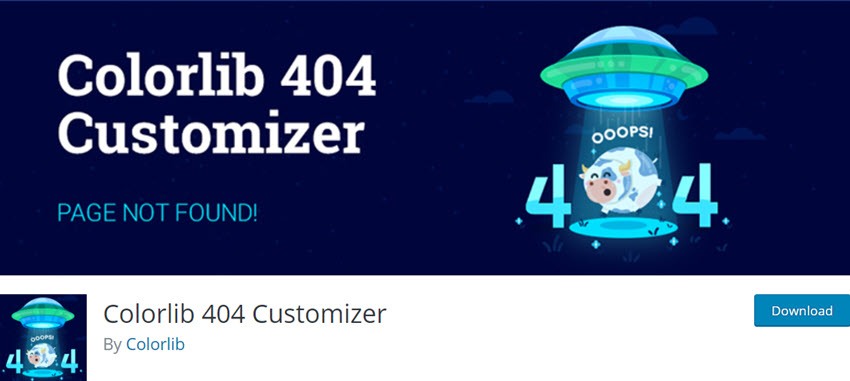 Colorlib 404 Customizer