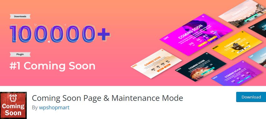 Coming Soon Page & Maintenance Mode