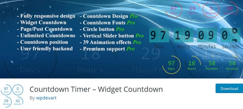 Countdown Timer Widget Countdown