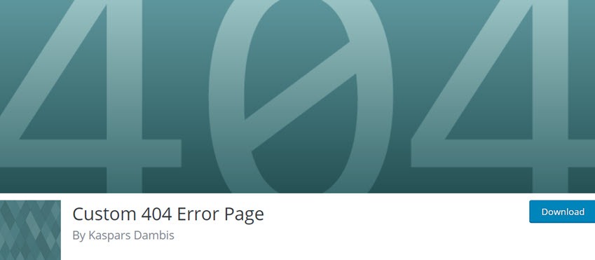 Custom 404 Error Page