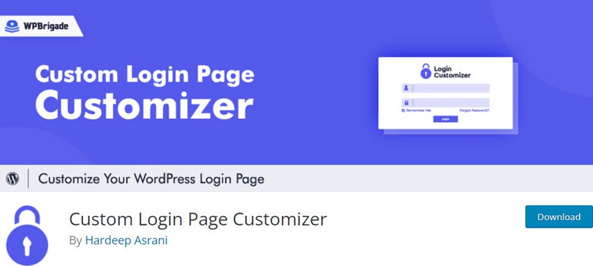 Custom Login Page Customizer