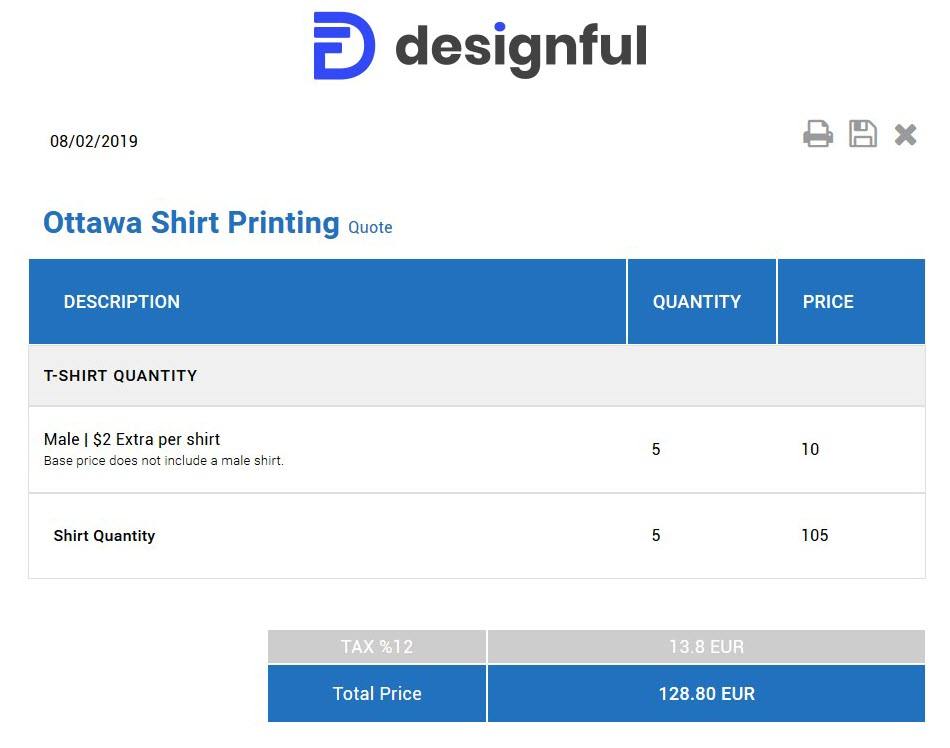 Designful Cost Calculator Demo