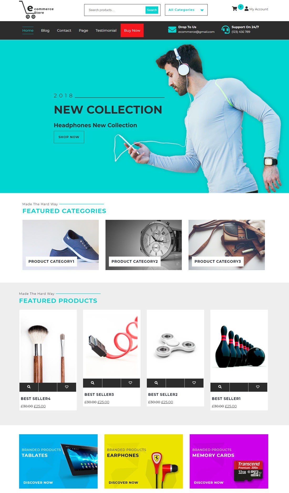 Ecommerce Hub Free Woocommerce Store Theme Demo