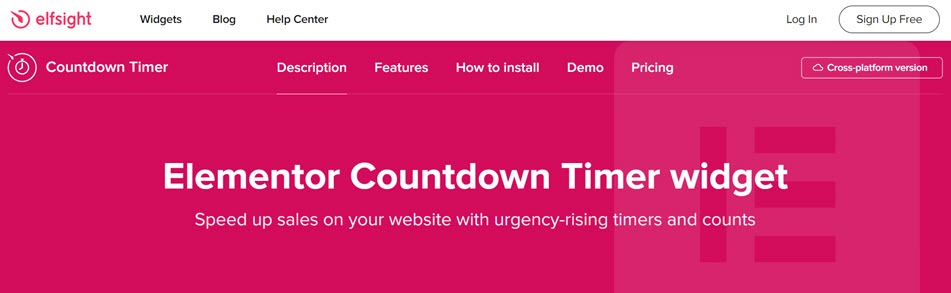 Elementor Countdown Timer widget Speed up sales on your website with urgency-rising timers and counts