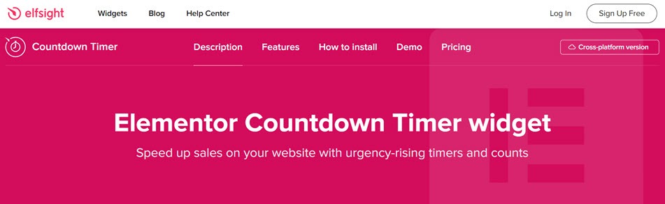 Elementor Countdown Timer widget Speed up sales on your website with urgency-rising timers and counts