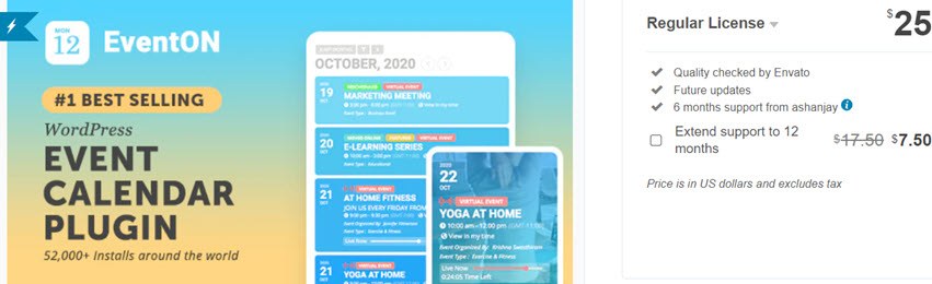 EventON - WordPress Event Calendar Plugin