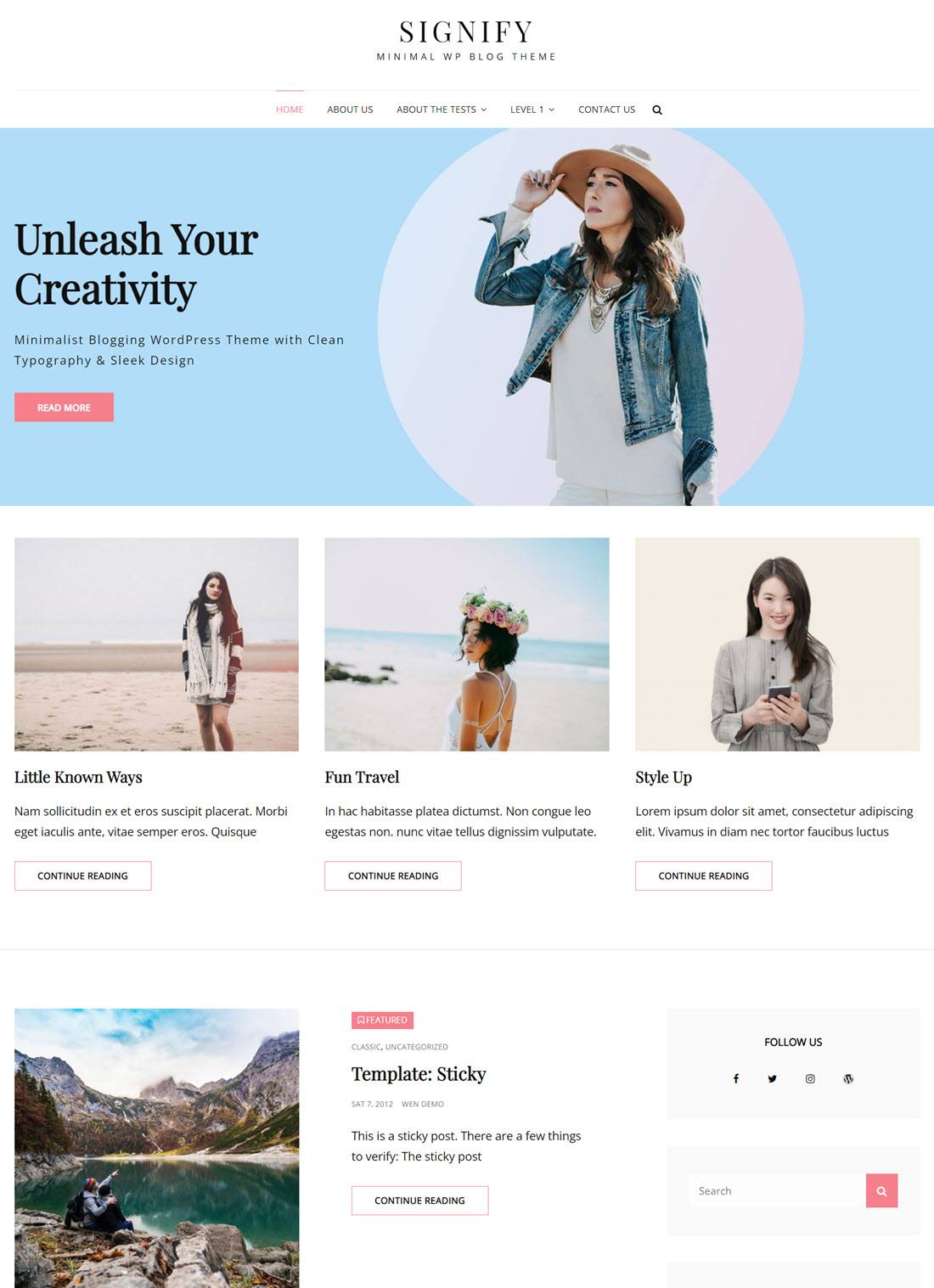 Free Ecommece WordPress Theme Example