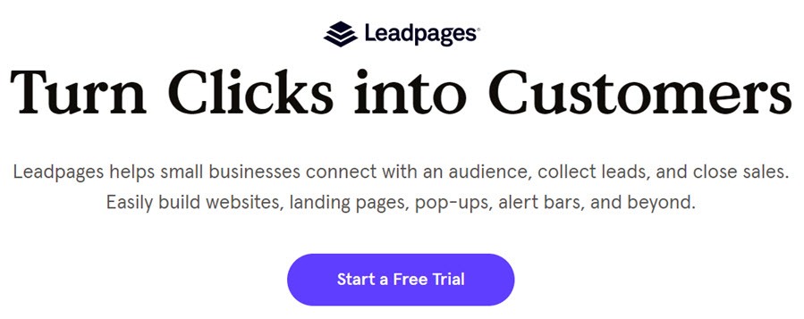 Leadpages Turn Clicks into Customers