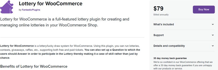 Lottery for WooCommerce