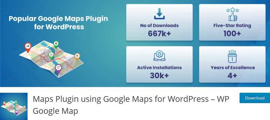 Maps Plugin using Google Maps for WordPress – WP Google Map