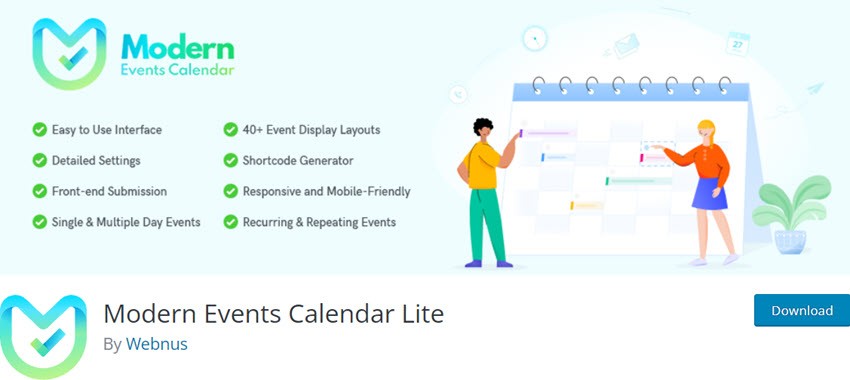 Modern Events Calendar Lite